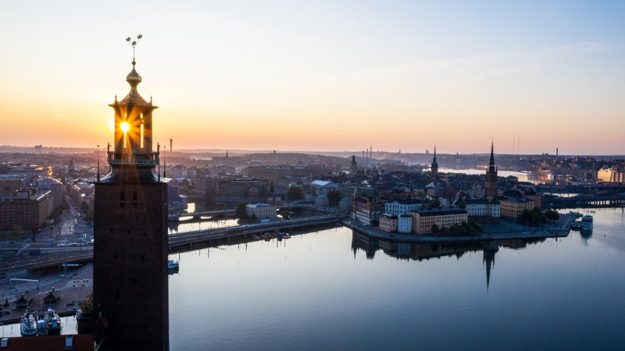 Stockholm Stadshus from above